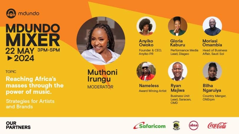 Mdundo.com Mixer to Host Industry Giants under the theme: Reaching Africa's Masses through the Power of Music, Strategies for Brands and Artists