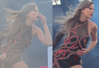 Taylor Swift Wipes Nose and Rubs it on Costume During Edinburgh Concert
